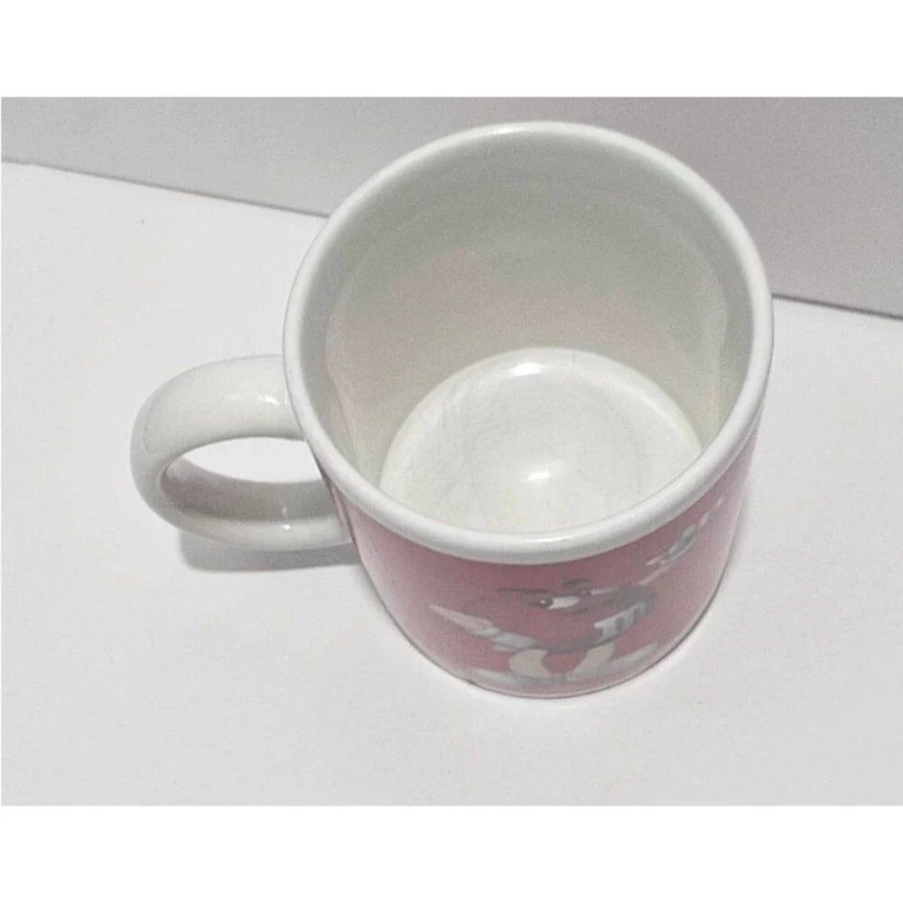 M&M Red Ceramic Character Coffee Mug 12 oz Candy Collectible 4 In - Picture 3 of 5